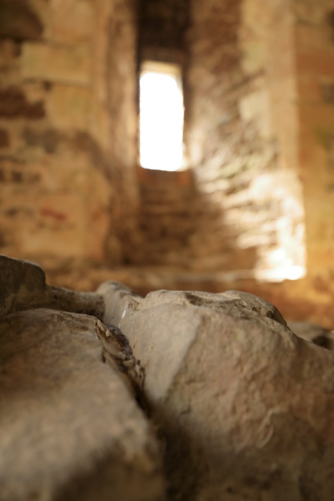 Doune castle window low angle
