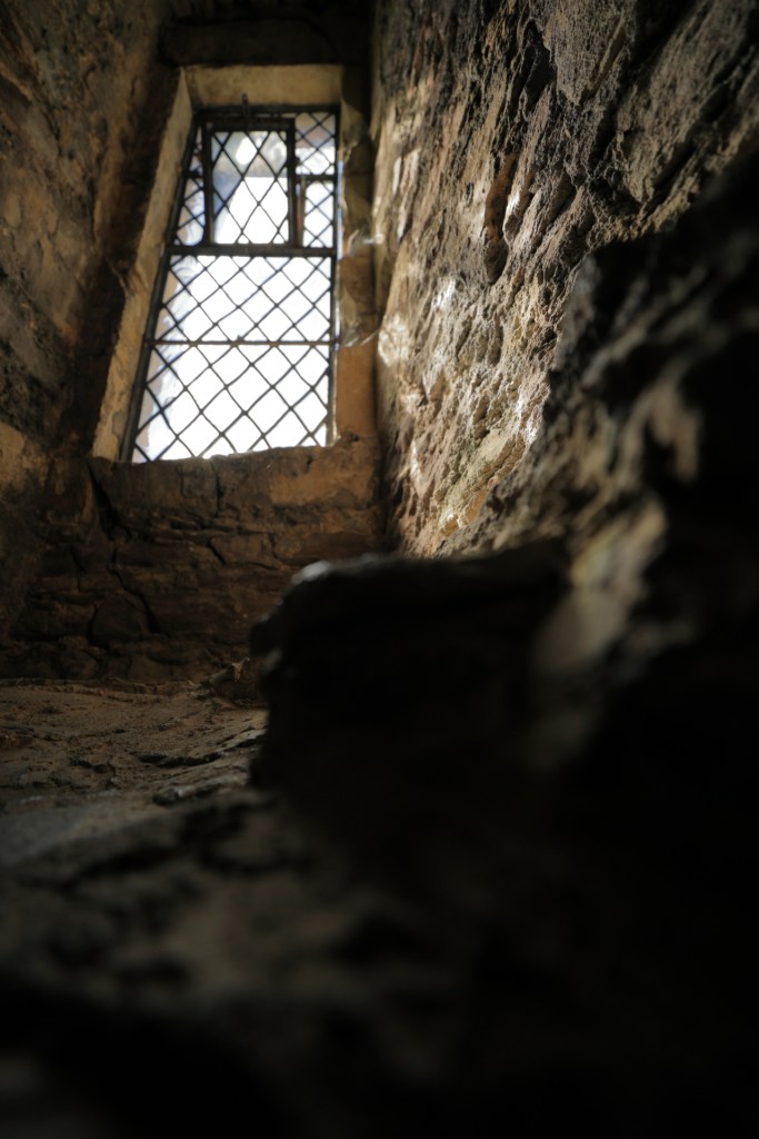 Doune castle window low angle