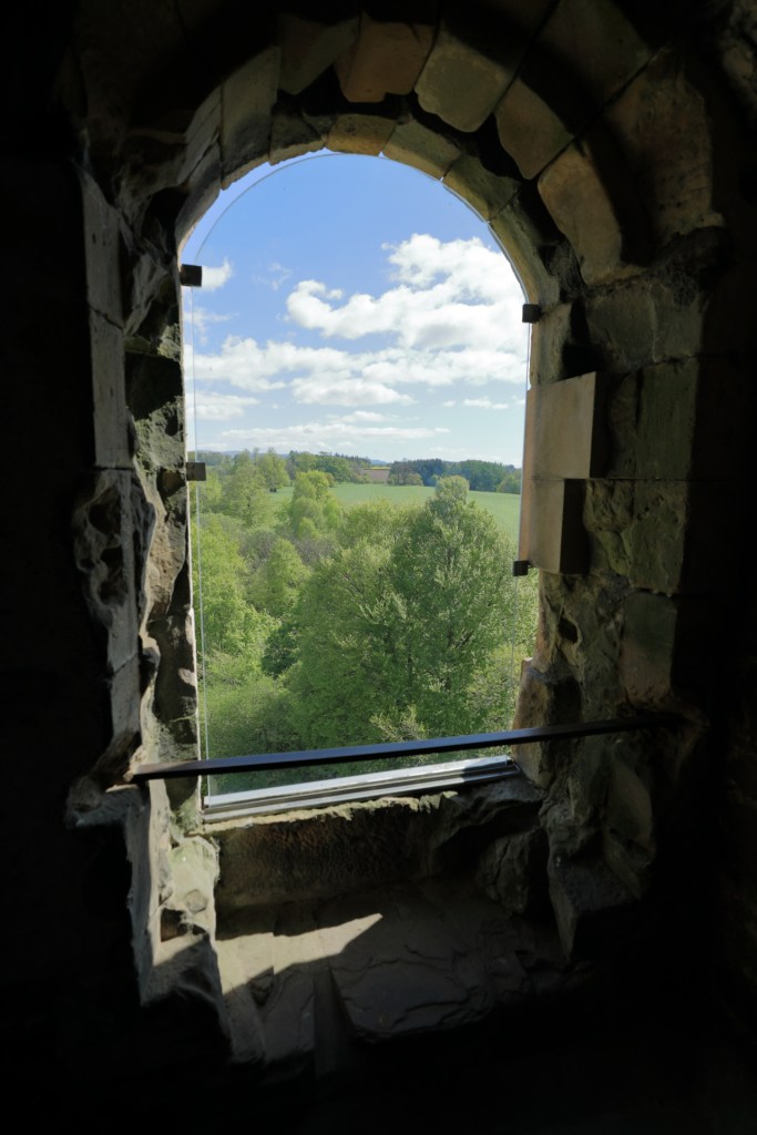 Doune castle window view