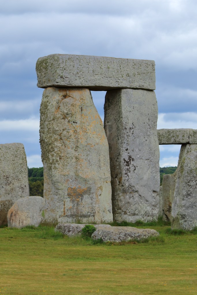Two capped stones at stonehenge